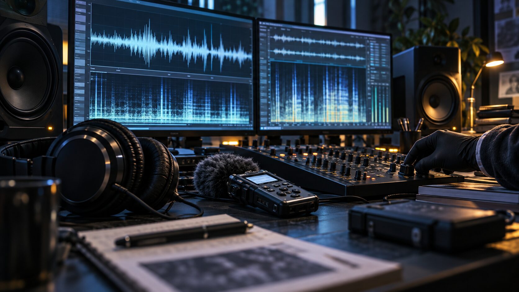 波形とスペクトログラムを確認する音響分析スタジオ